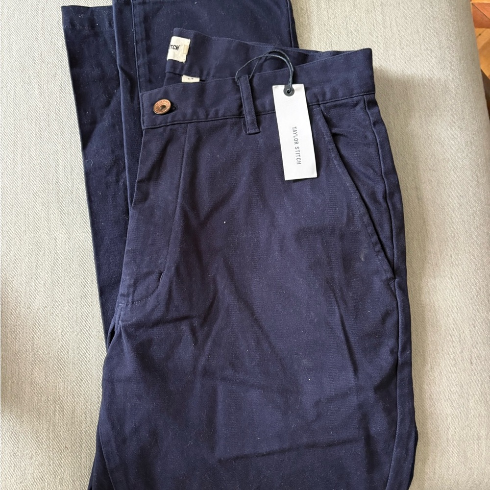 NWT Taylor Stitch Blue Chinos Slim Fit
